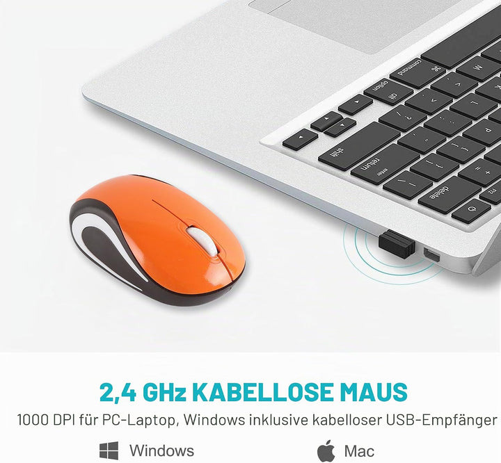 Kabellose Maus Niedliche Mini-Computermaus Kleine Grösse Tasche Tragbare Kompakte Reise USB Optische