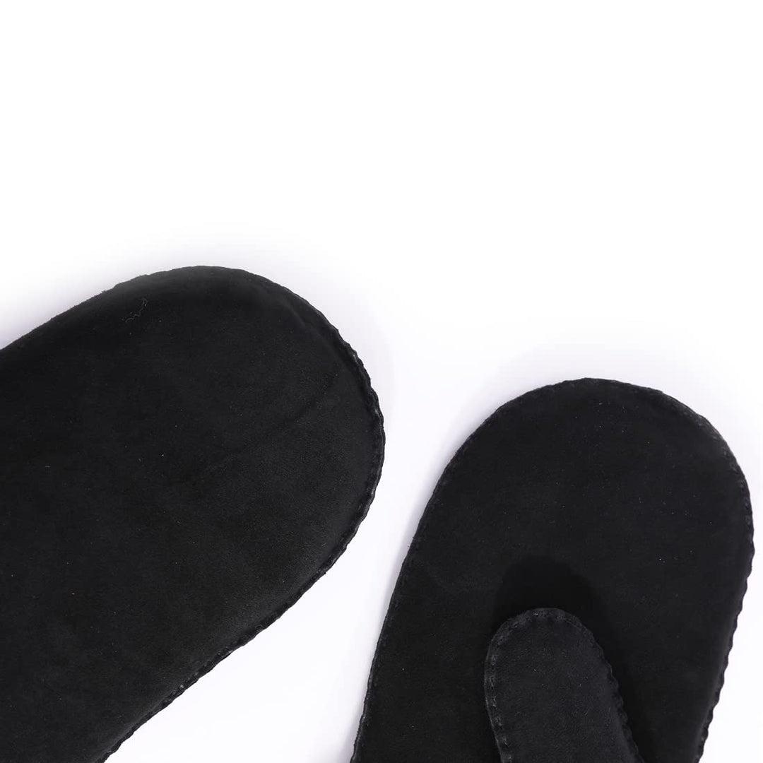 Harssidanzar Damen Fäustlinge,Winter Schaffell Lammfell beheizte warme pelzige Stulpenhandschuhe Led