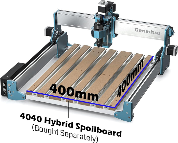 Genmitsu 2040 Aluminium- und MDF-Hybrid-Spoilboard-Tisch für 4040 RENO CNC-Fräsmaschine, erweitert d