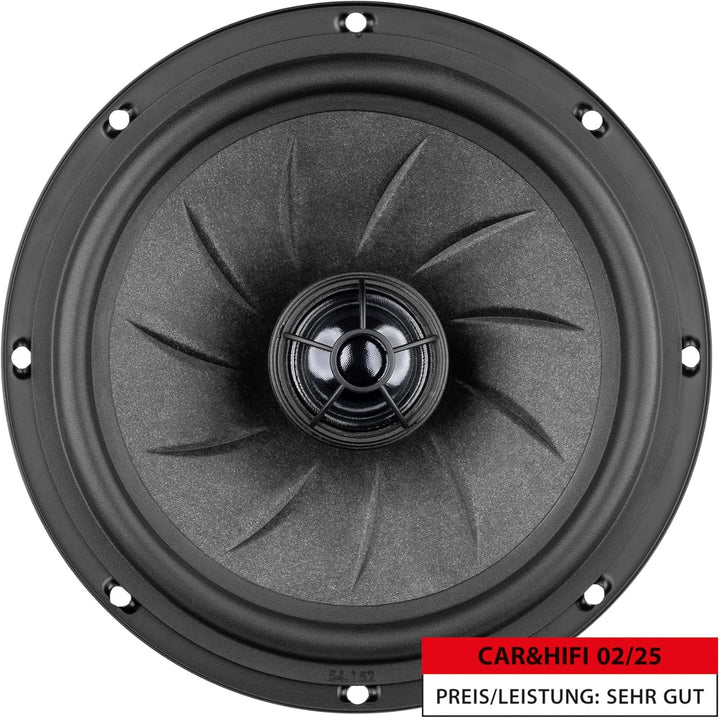 ETON PFX 16 – Klangstarkes 16,5 cm / 6,5“ Koaxial System, Auto Lautsprecher für Front oder Heck, Sou