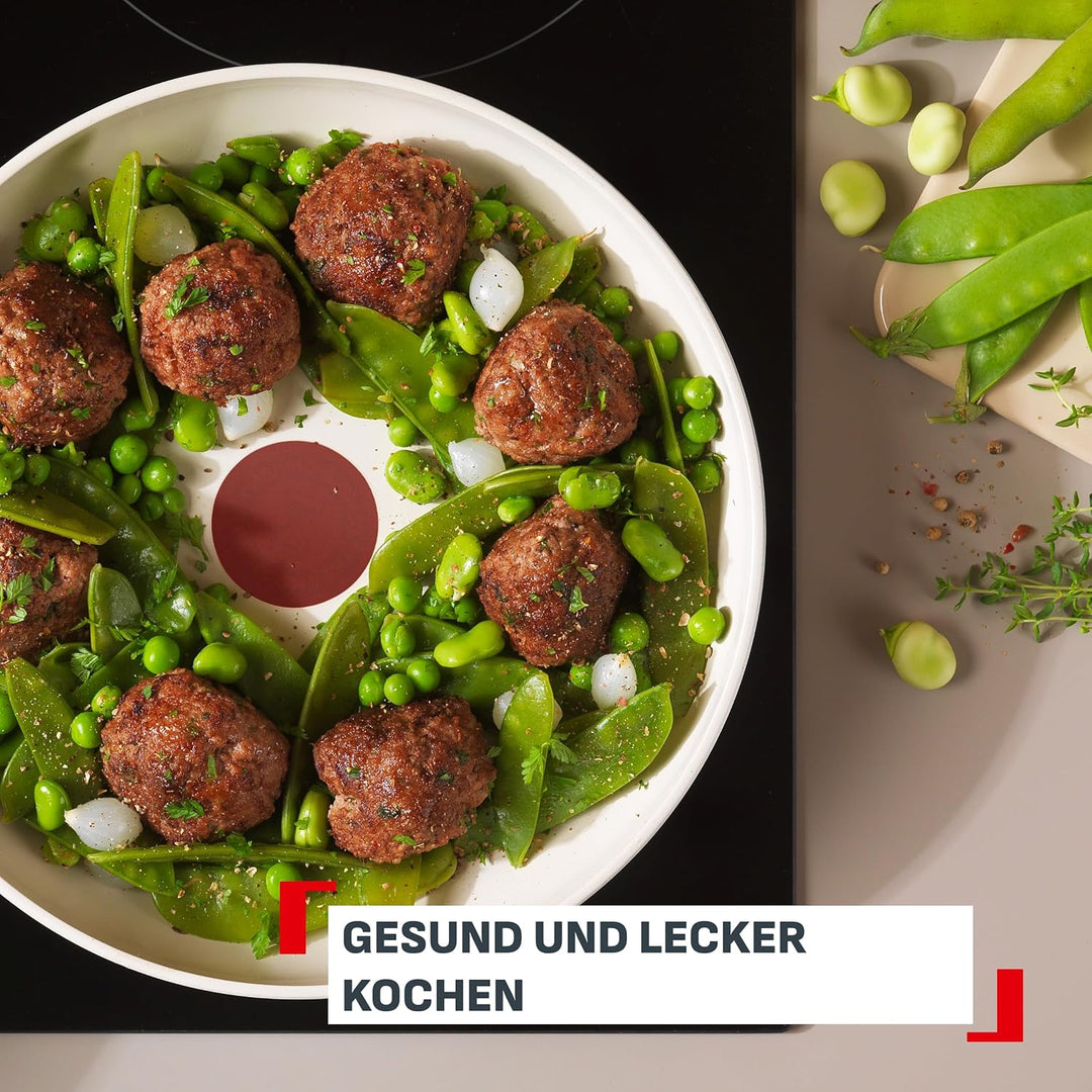 Tefal Reflect On 3-tlg. Pfannen-Set, 20/24/28 cm, keramische Antihaftbeschichtung, recycelter Alumin