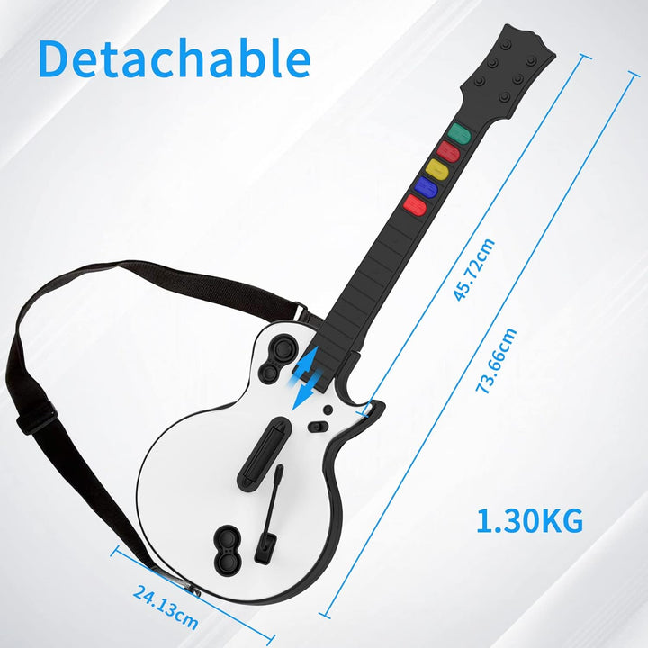 DOYO Gitarren Controller für PC und PS3 Guitar Hero Gitarre mit Riemen,Ideal für Guitar Hero, Clone