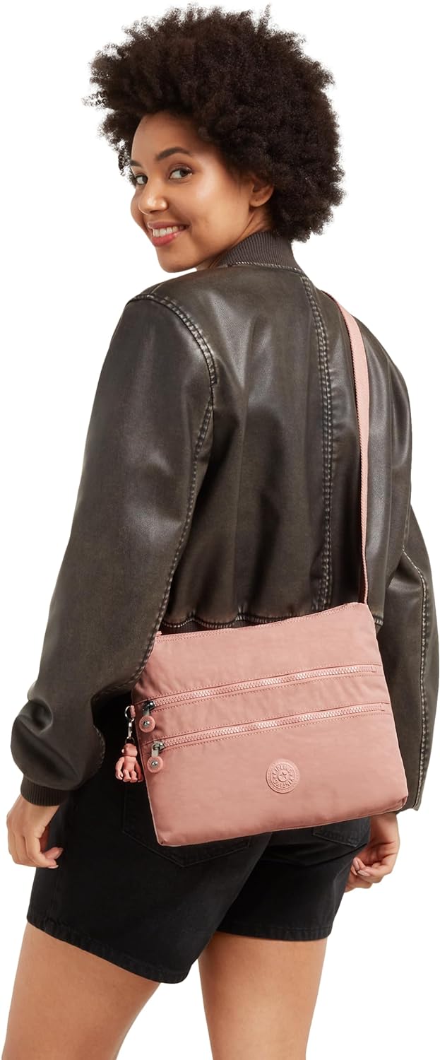 Kipling Unisex Alvar Medium Crossbody, Tender Rose, Tender Rose