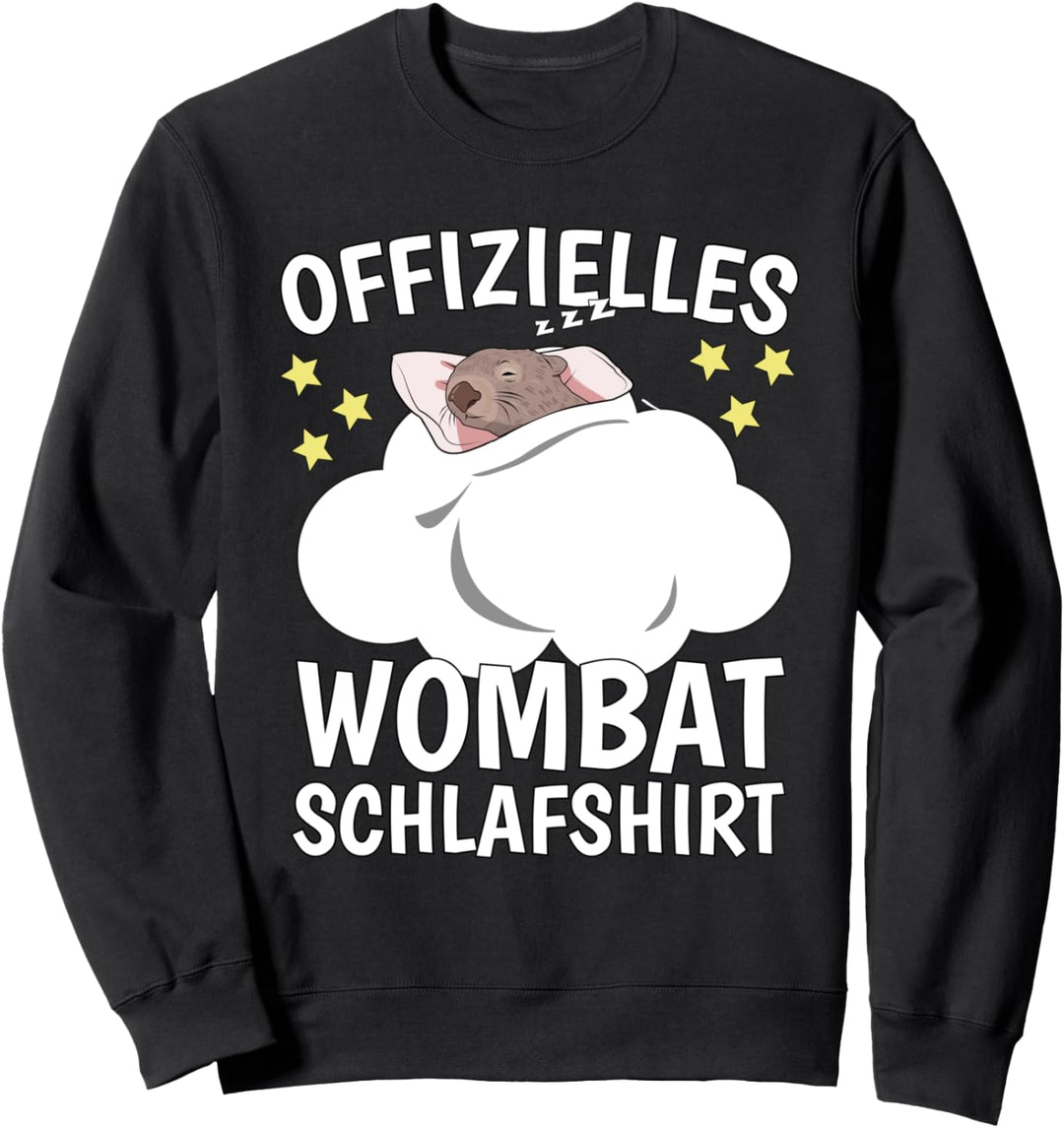 Offizielles Wombat Schlafshirt Schlafoberteil Wombat Sweatshirt