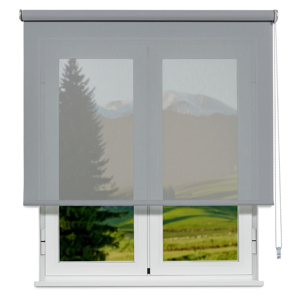 VIEWTEX - Rollo Screen 10% / Erhältlich in verschiedenen Grössen und Farben (perlgrau, 90 x 190)