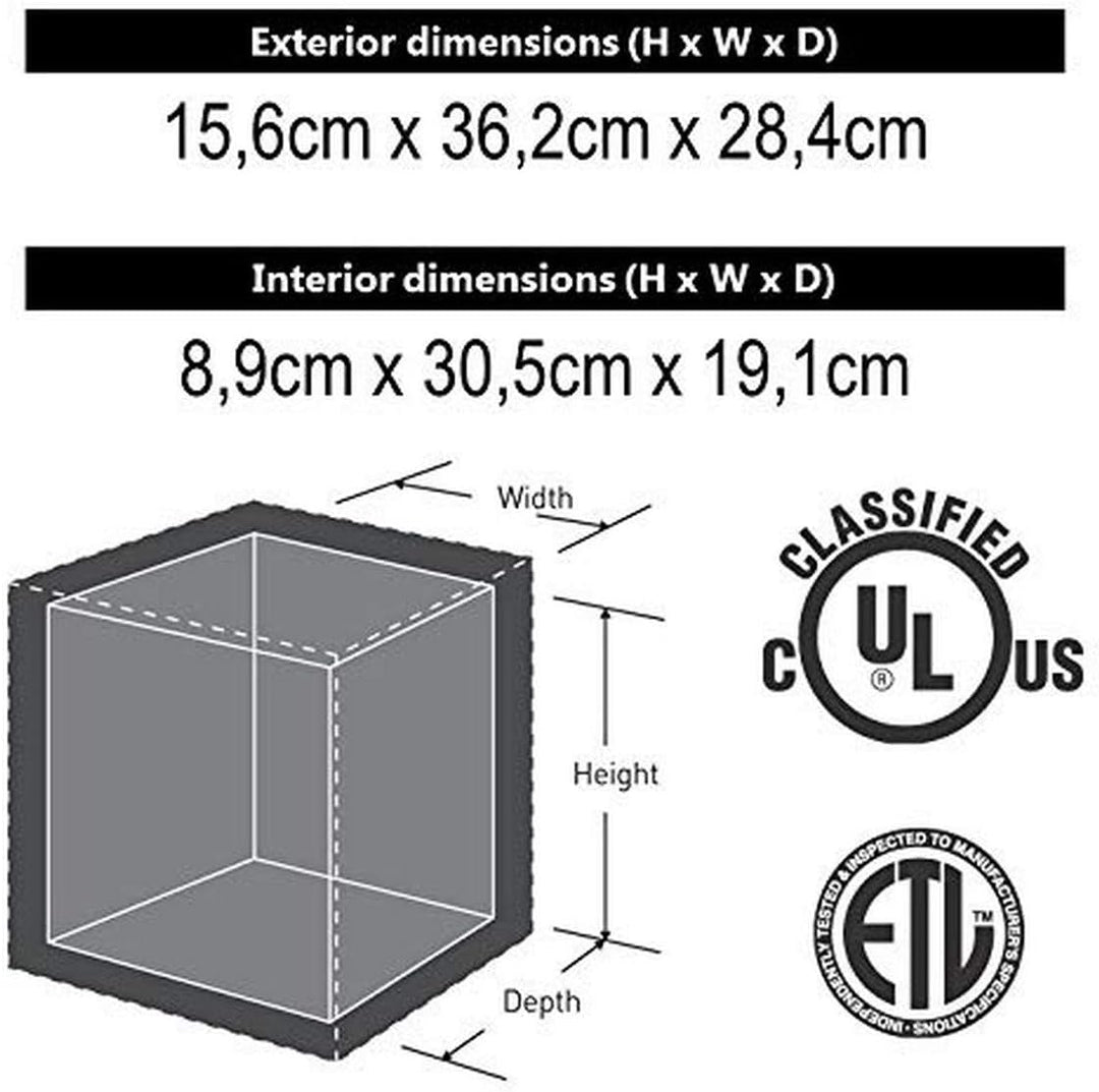 Master Lock Tresor Feuerfest und Wasserdicht mit Schlüssel, Dreifacher Schutz - Flug, Feuer und Flut
