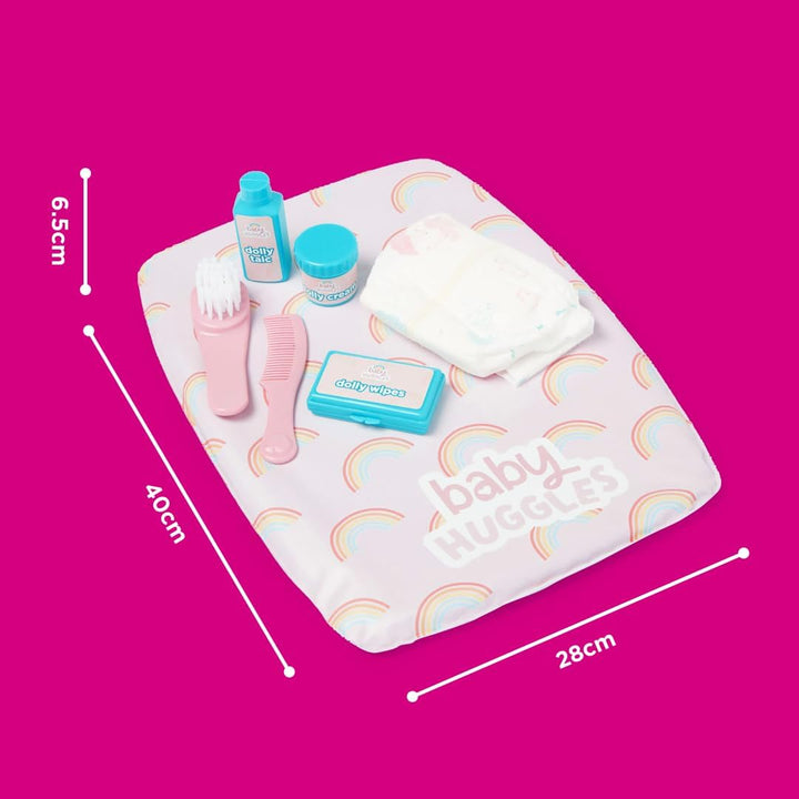 Casdon Changing Mat Set, Dolls Changing Mat & Care Set for Children Aged 3+, Includes Reusable Nappy