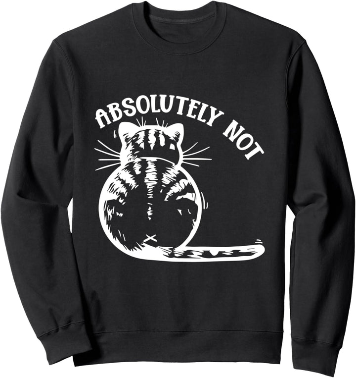 Absolutely Not funny Behind Cat Lover Sweatshirt