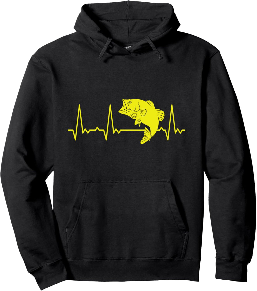 Herzschlag Fisch Pullover Hoodie