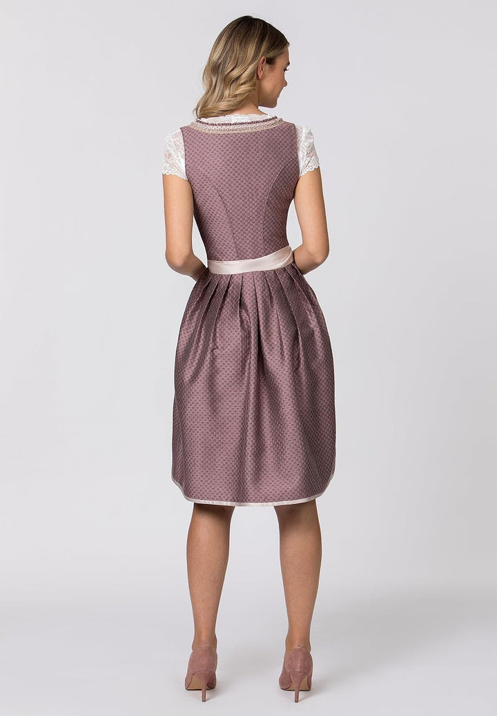 Stockerpoint Damen Dirndl Antonia Kleid für besondere Anlässe 38 Rosenholz, 38 Rosenholz