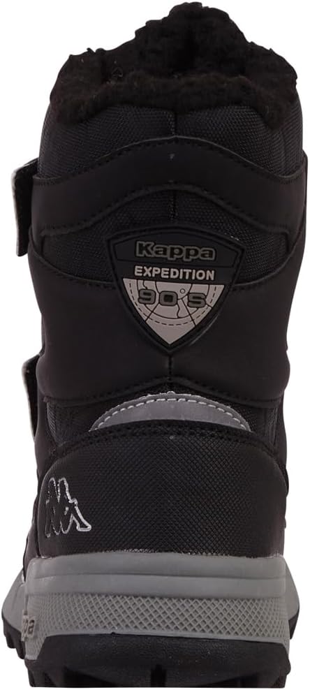 Kappa Unisex Kinder Stiefel Winterschuh gefüttert Stylecode 260903K Schwarz 28 EU 1115 Black Silver,