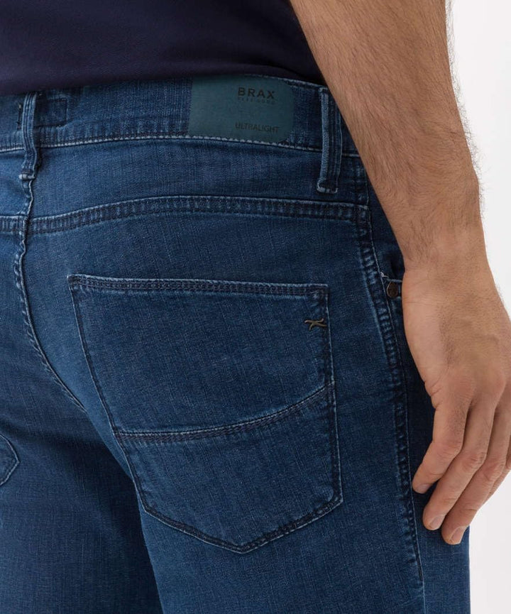 BRAX Herren Jeans Style Cadiz Ultralight 32W / 30L Atlantic Sea Used, 32W / 30L Atlantic Sea Used