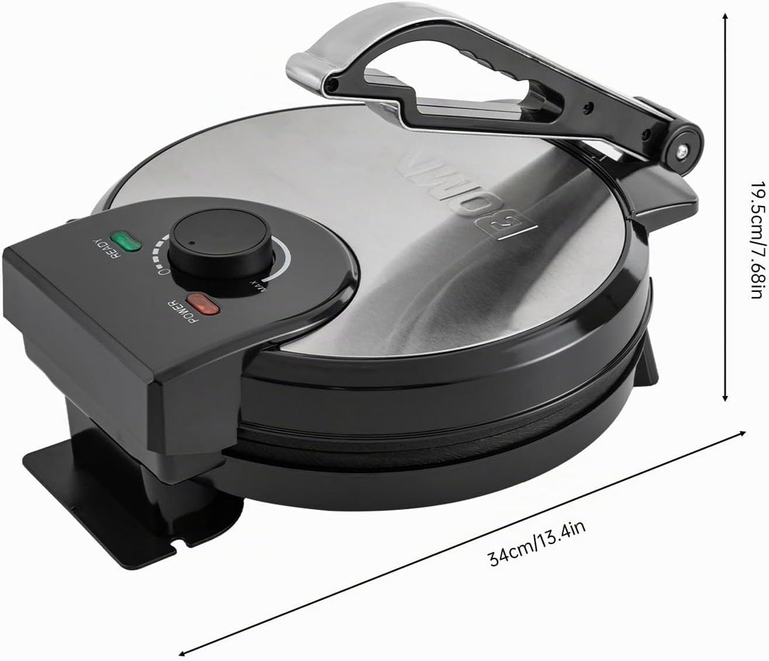 Pfannkuchen Maker, 1200w Pancake Maker für Mini-Pfannkuchen mit 22 cm Durchmesser, Antihaftbeschicht