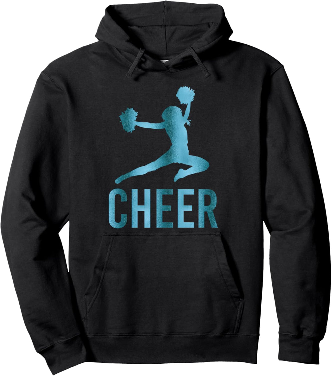 Cheer Teal Cheerleading Pullover Hoodie