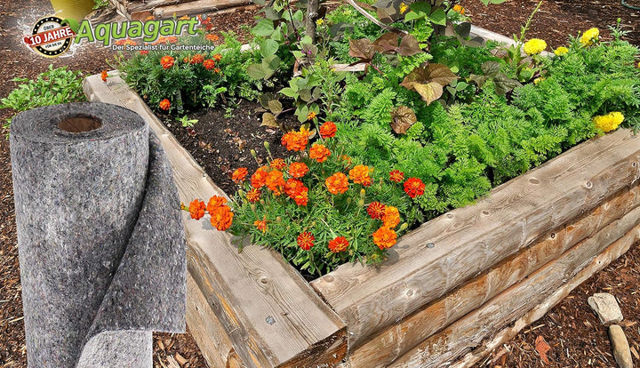 Aquagart Bewässerungsvlies 20m² Bewässerungsmatte für Pﬂanztöpfe 300g I Vlies für Blumenkübel I Wass