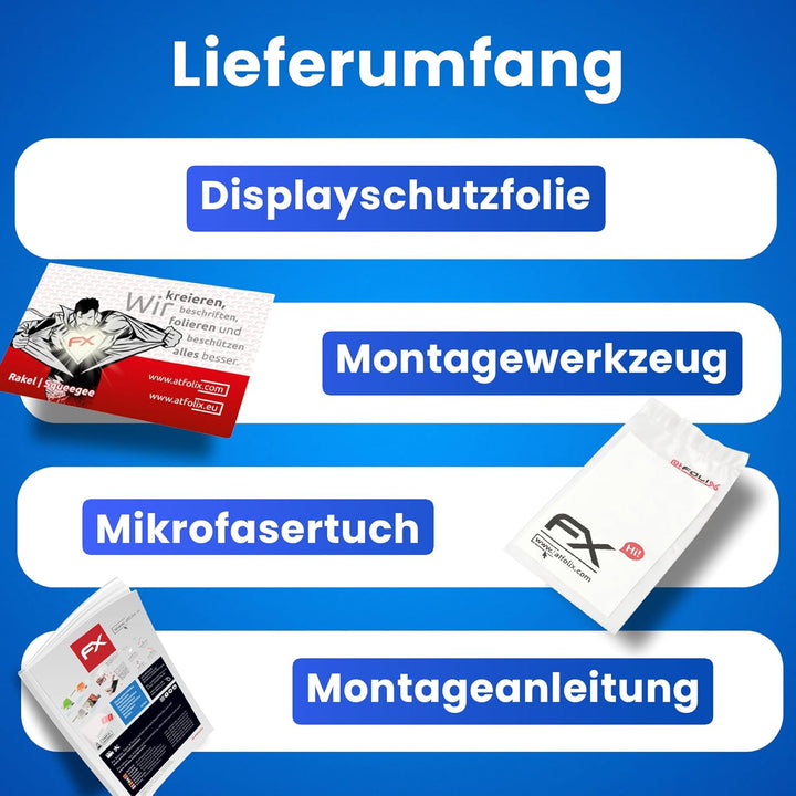 atFoliX Schutzfolie kompatibel mit Huion Kamvas 22 Plus Folie, ultraklare FX Displayschutzfolie (2X)