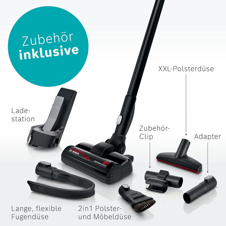 Bosch Akku-Staubsauger Unlimited ProPower Serie 8 BSS81POW1, kabelloser Handstaubsauger, beutellos,