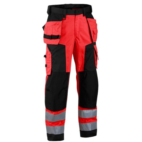 Blakläder High-Vis-Bundhose "Winter Softshell" Klasse 2, 1 Stück, C52, rot / schwarz, 156725175599C5