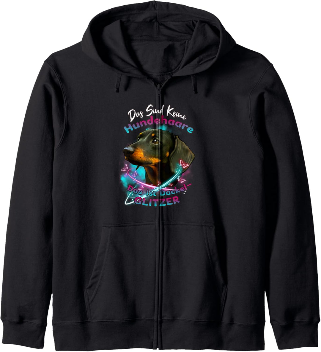 Dachshund Dackel Hund Hunderasse Geschenk Spruch Kapuzenjacke