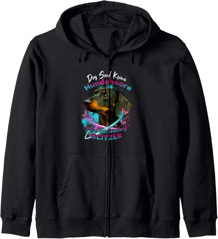 Dachshund Dackel Hund Hunderasse Geschenk Spruch Kapuzenjacke