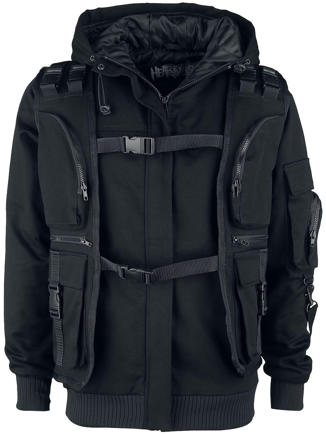 Heartless Malachi Jacket Männer Winterjacke schwarz L 100% Baumwolle Gothic
