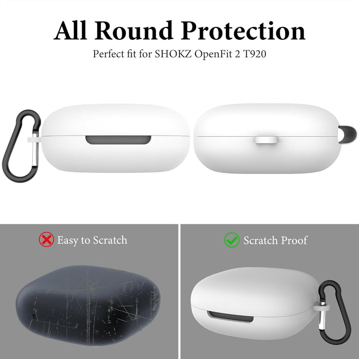 Geekria Silikon-Schutzhülle, kompatibel mit Shokz OpenFit 2 True Wireless Ohrhörern, Schutzhülle für