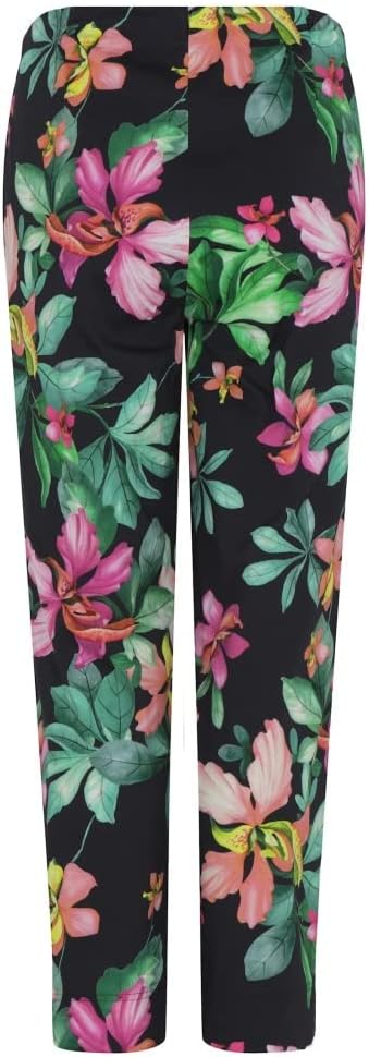 Robell, Rose09 leichte Sommerhose mit floralen Druck 40, 40