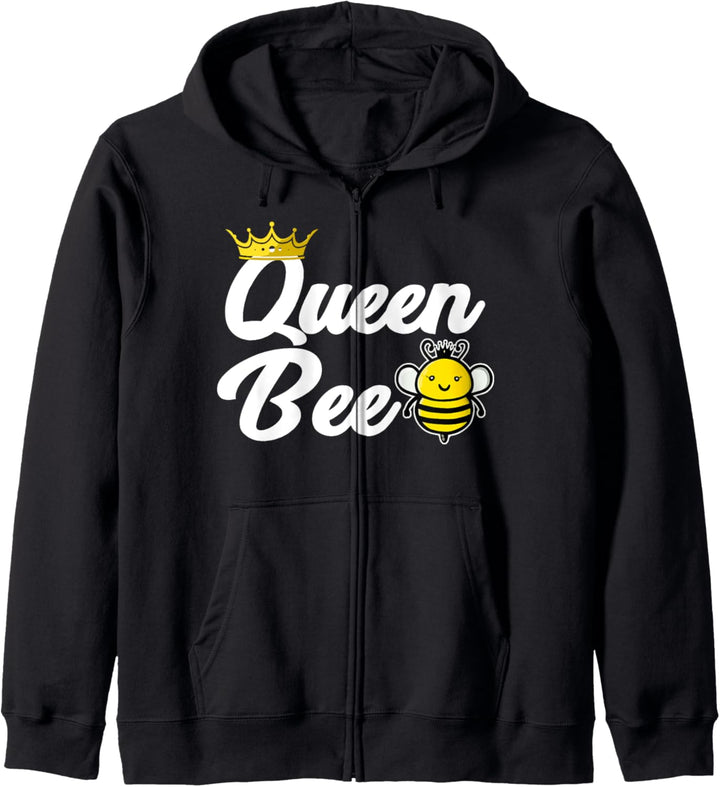 Queen Bee with a Crown funny Queen Bee Kapuzenjacke