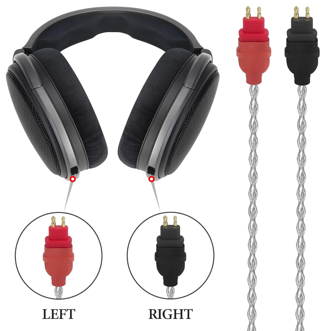Geekria Apollo Upgrade Audiokabel für Sennheiser HD600, HD650, HD580, HD525, HD565, Upgrade-Kopfhöre