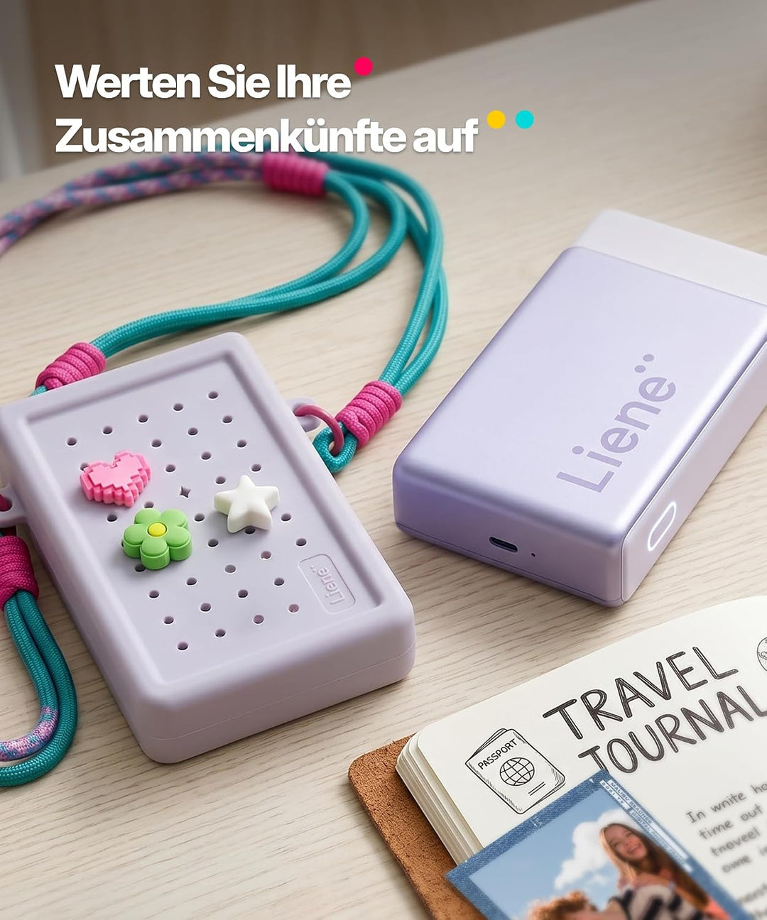 Liene DIY Silikon-Umhängetasche für Pearl N200 Pro Tragbarer Mini Fotodrucker – Schutzhülle in Grau