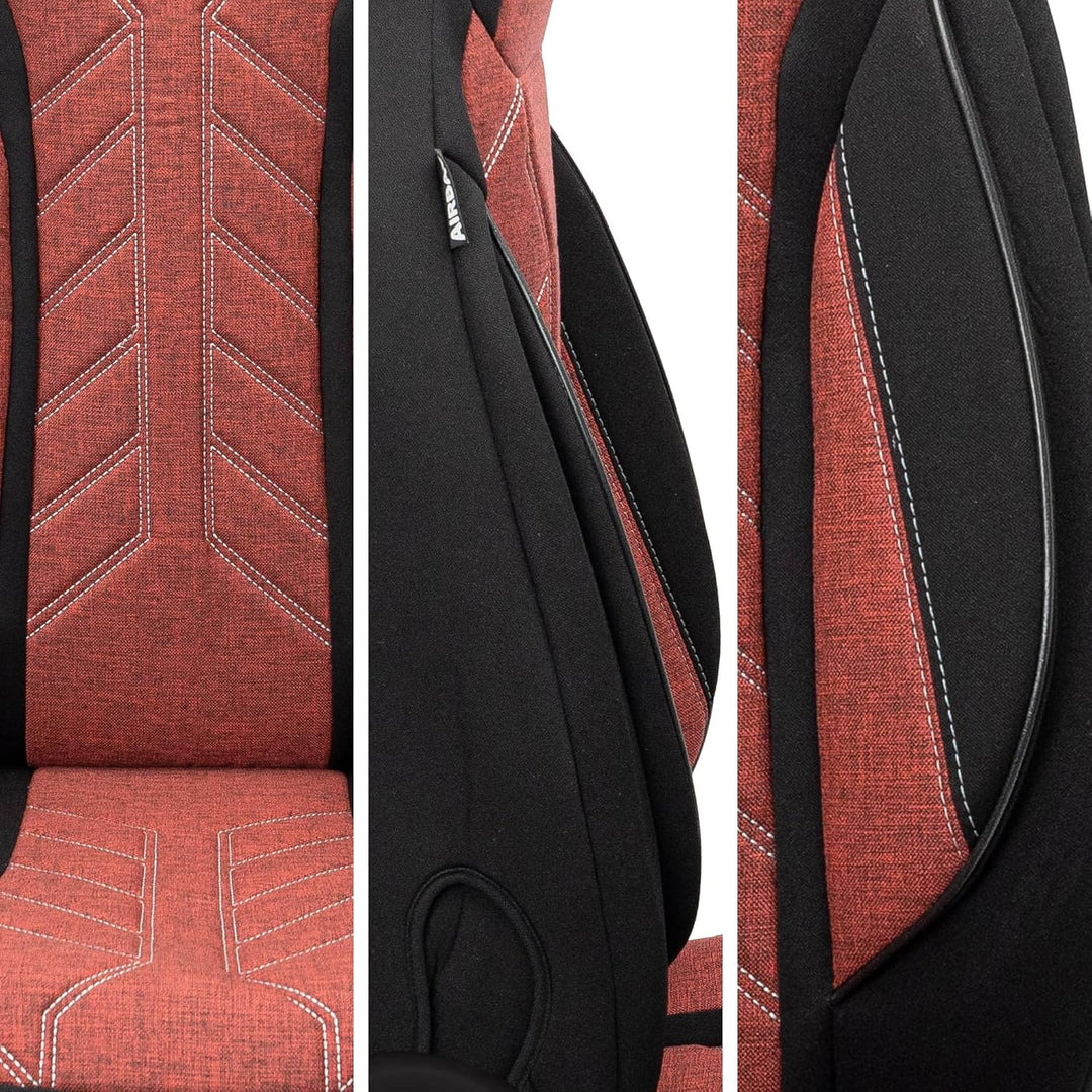 BREMER SITZBEZÜGE Mass Sitzbezüge Schonbezüge für Mercedes GLK X204 PLKT202 PLKT202 - Schwarz/Rot GL