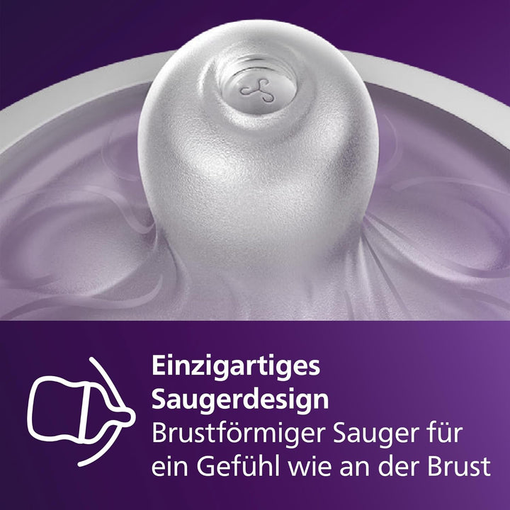 Philips Avent Natural Response Geschenkset für Babys: 3 Natural Response Babyfläschchen (260 ml) mit