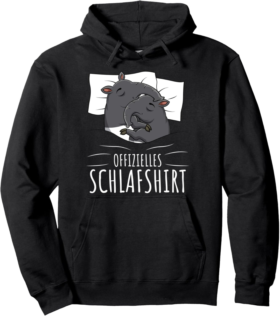 Offizielles Schlafshirt Tapir Pullover Hoodie