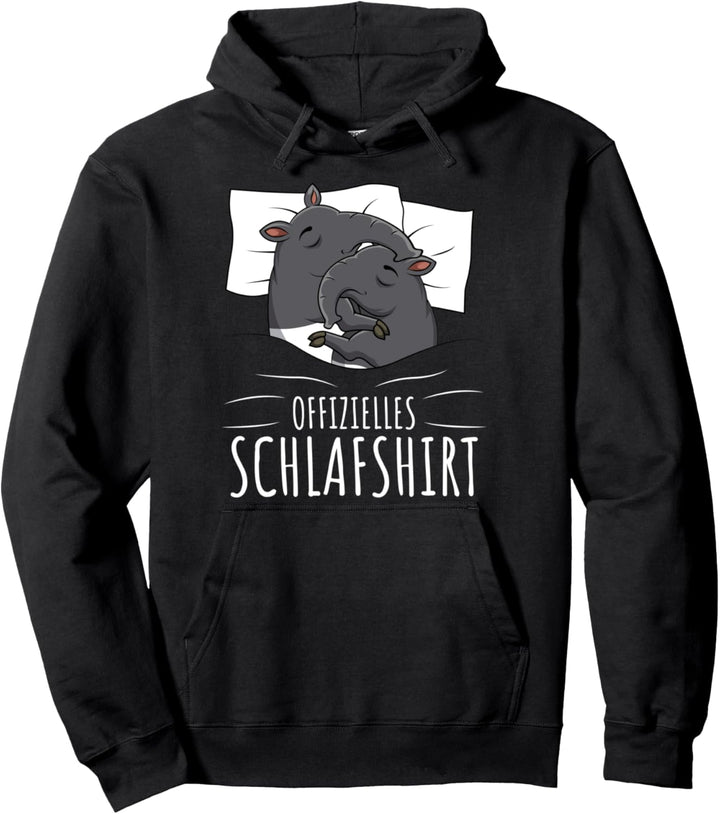 Offizielles Schlafshirt Tapir Pullover Hoodie
