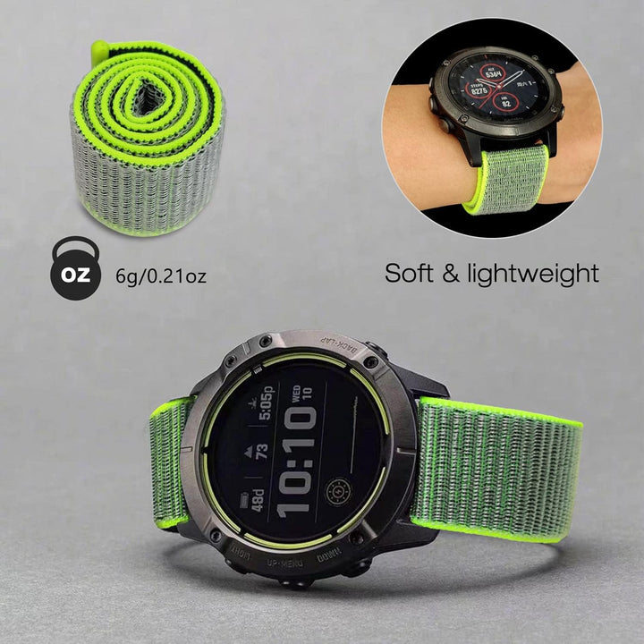 YOOSIDE 22mm Loop Nylon Armband für Garmin Fenix 8 47mm / epix Pro 47mm / Instinct 3 45mm/Fenix 7/6/