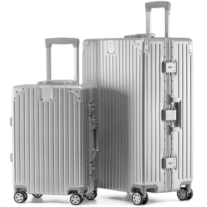 KOFA Zurich Kofferset 2 Teilig, M-55cm &amp; XL-75cm Alu-Rahmen &amp; Polycarbonat-Hartschale, Carry-on + Ch