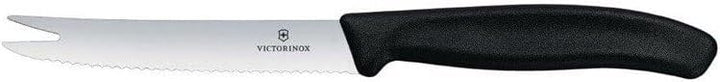 Victorinox Küchenmesser Käse und Wurstmesser 11 cm, Schwarz, 5.0933