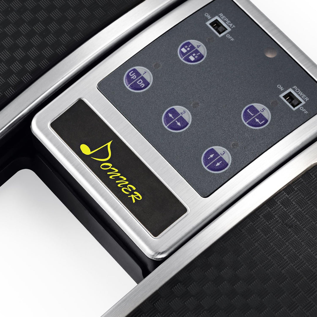 Donner Bluetooth Page Turner Pedal für Tablet Ipad Wiederaufladbar, Silber