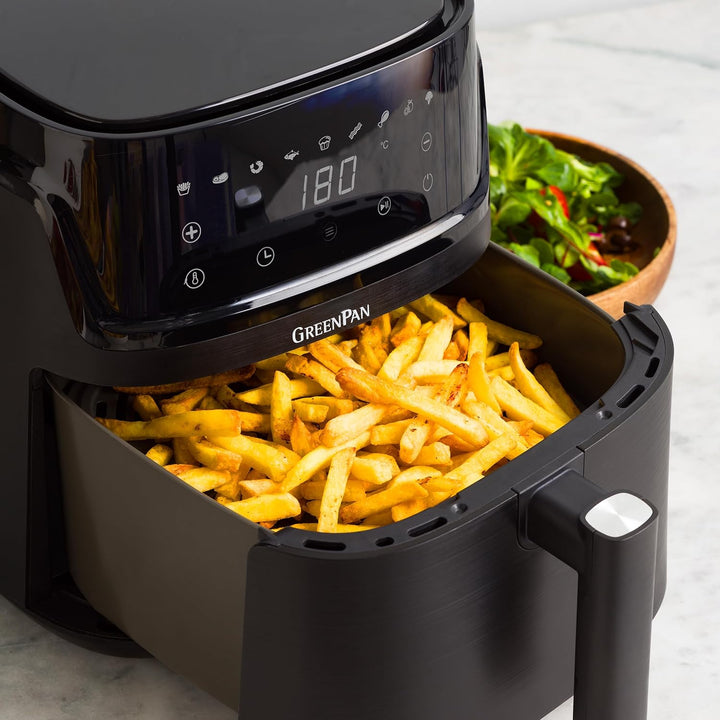 GreenPan Switch 9-in-1 XL Air Fryer Backofen, 7,2 L, Antihaftbeschichteter Korb, Schnelles Aufheizen