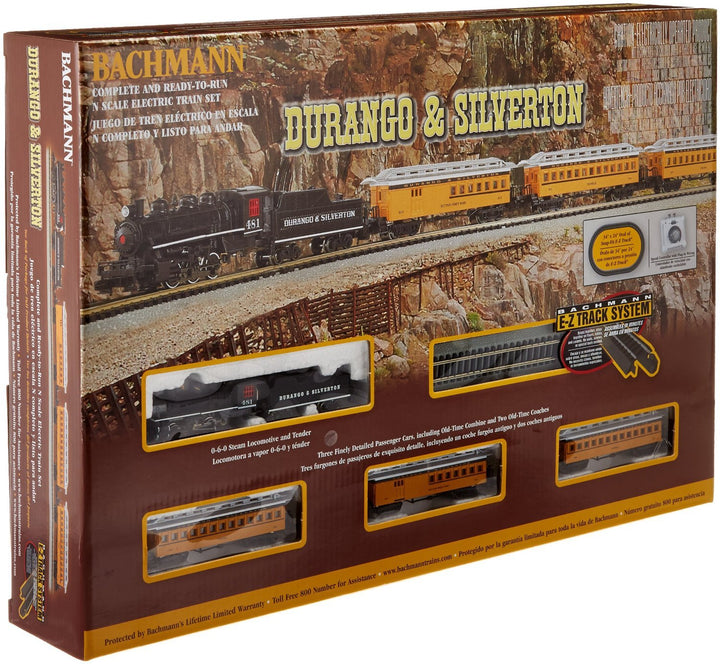 Bachmann Trains 24020 Durango & Silverton Ready-to-Run Elektrozug-Set, Massstab N, Schwarz