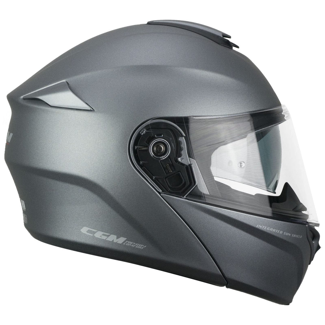 508A-ALV-10 Titan matt (M) Klapphelm (Berlin Pinlock) Innenhose extra rauchgrau