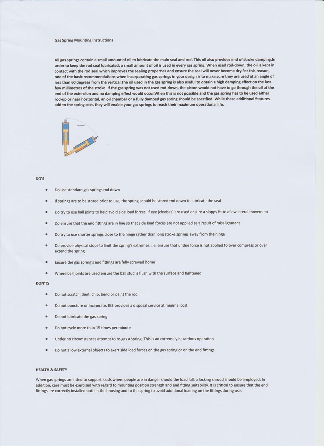 Gasfeder Suspa Typ 16-2 016 24018B 300N