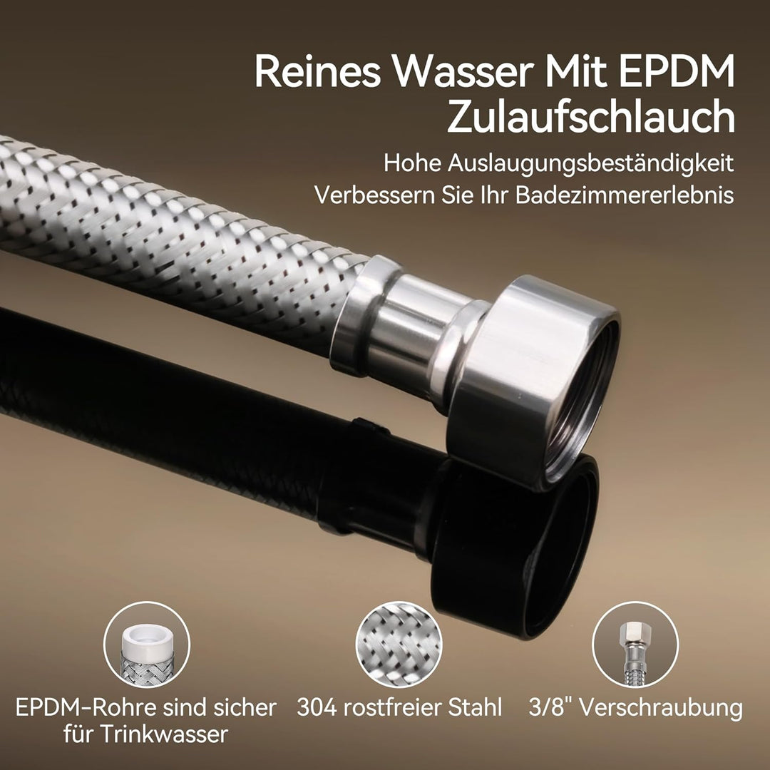 ALPHA HOME Mischbatterie Bad Wasserhahn Badarmatur Waschtischarmatur mit Wassersparfunktion, Einhebe
