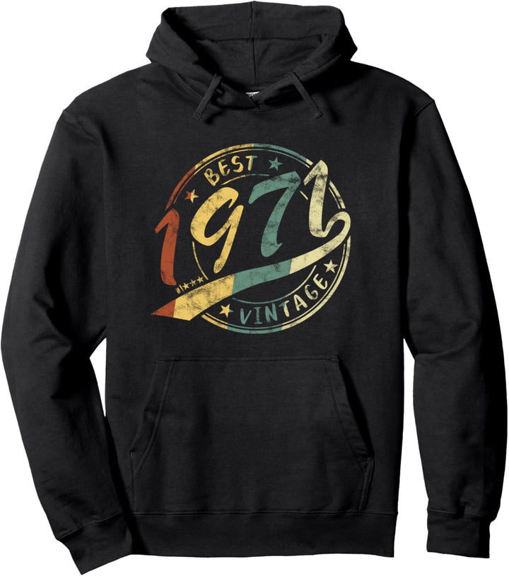 Best Vintage 1971 Für Mann Und Frau Geburtstag Pullover Hoodie