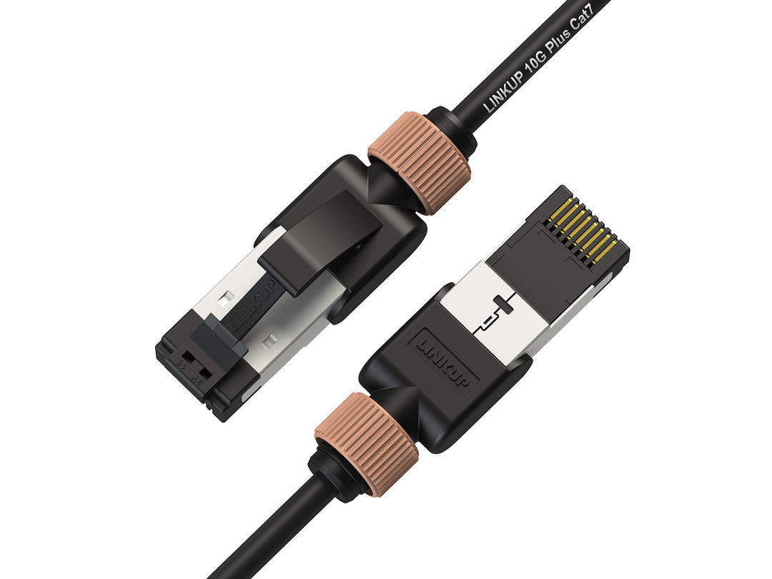 LINKUP - Getestet mit Versiv┃Cat7 Ethernet Patchkabel - 60cm (12er Pack) 10G Doppelt geschirmt RJ45