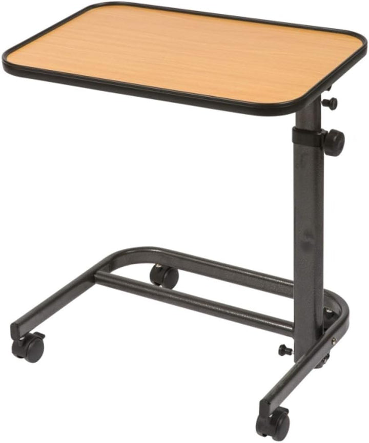 FabaCare Beistelltisch Luxus, stufenlos höhenverstellbarer Pflegetisch, Betttisch auf Rollen, Tisch