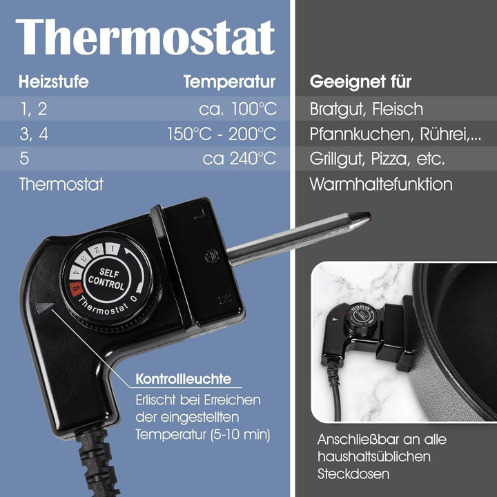 Elektrischer Pizza-Ofen T24 42 cm 42 cm 42 cm x 7 cm 42x7cm, 42x7cm