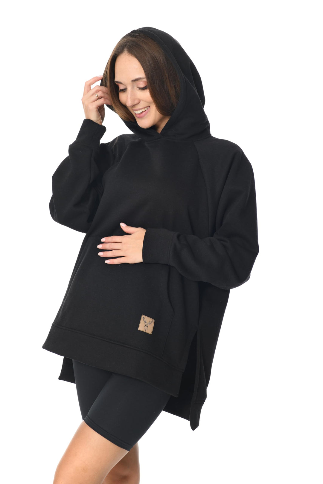 MijaCulture Umstandsmode 2in1 Stillpullover & Umstandspullover Stilltop Stillpulli Stella M014 S-M S