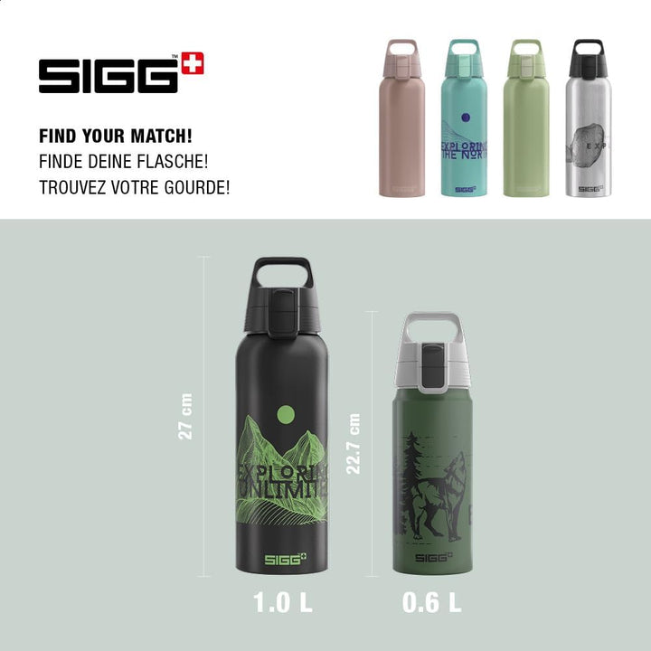Sigg - Alu Trinkflasche - WMB ONE - Made in Switzerland - ClimatePartner Zertifiziert - Kohlensäure