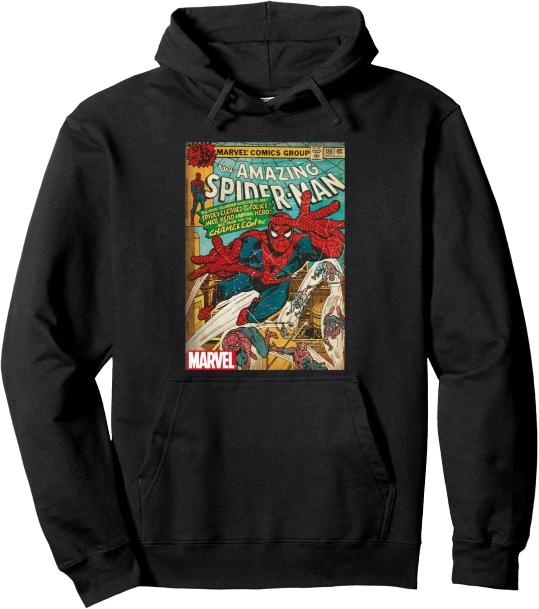 Marvel Spider-Man Vintage Comic Cover Pullover Hoodie
